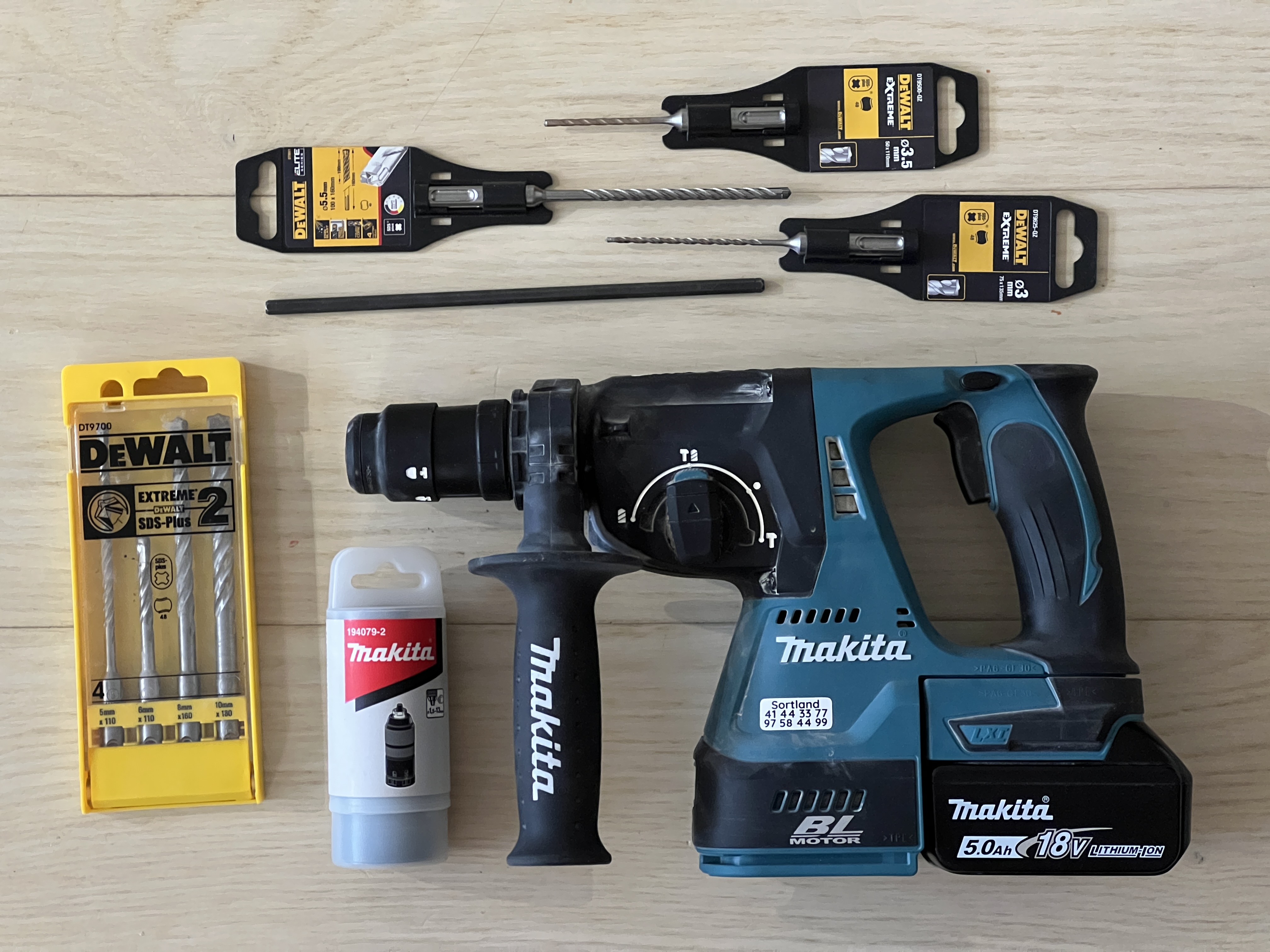 Makita borhammer 18v dhr243 m/hammerbor