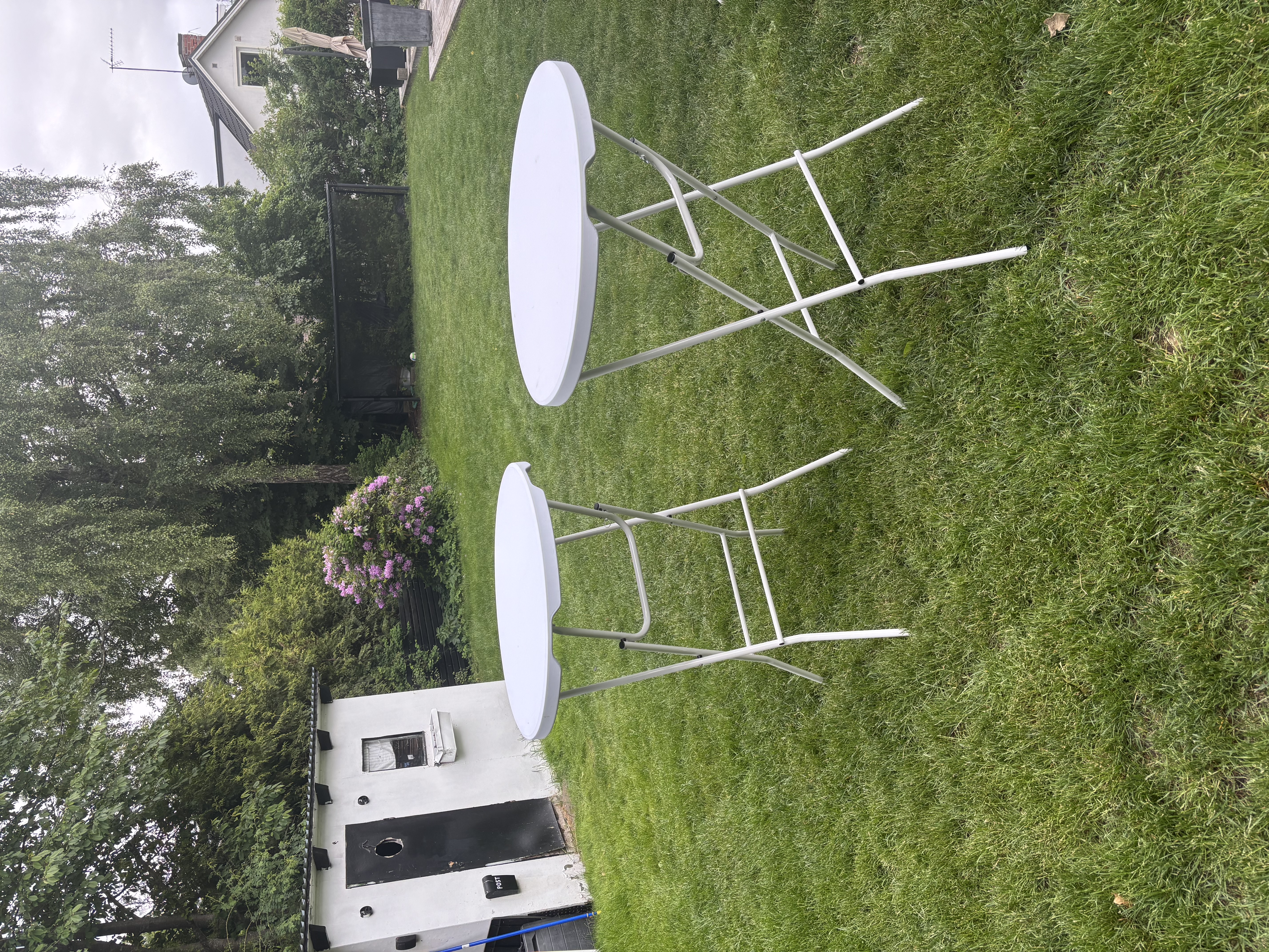 2 barbord  hopfällbart barbord – perfekt för fest & mingel
