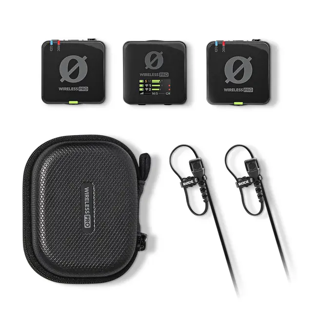 Røde wireless pro trådløst mygg lavalier lav mic kit 2 pers