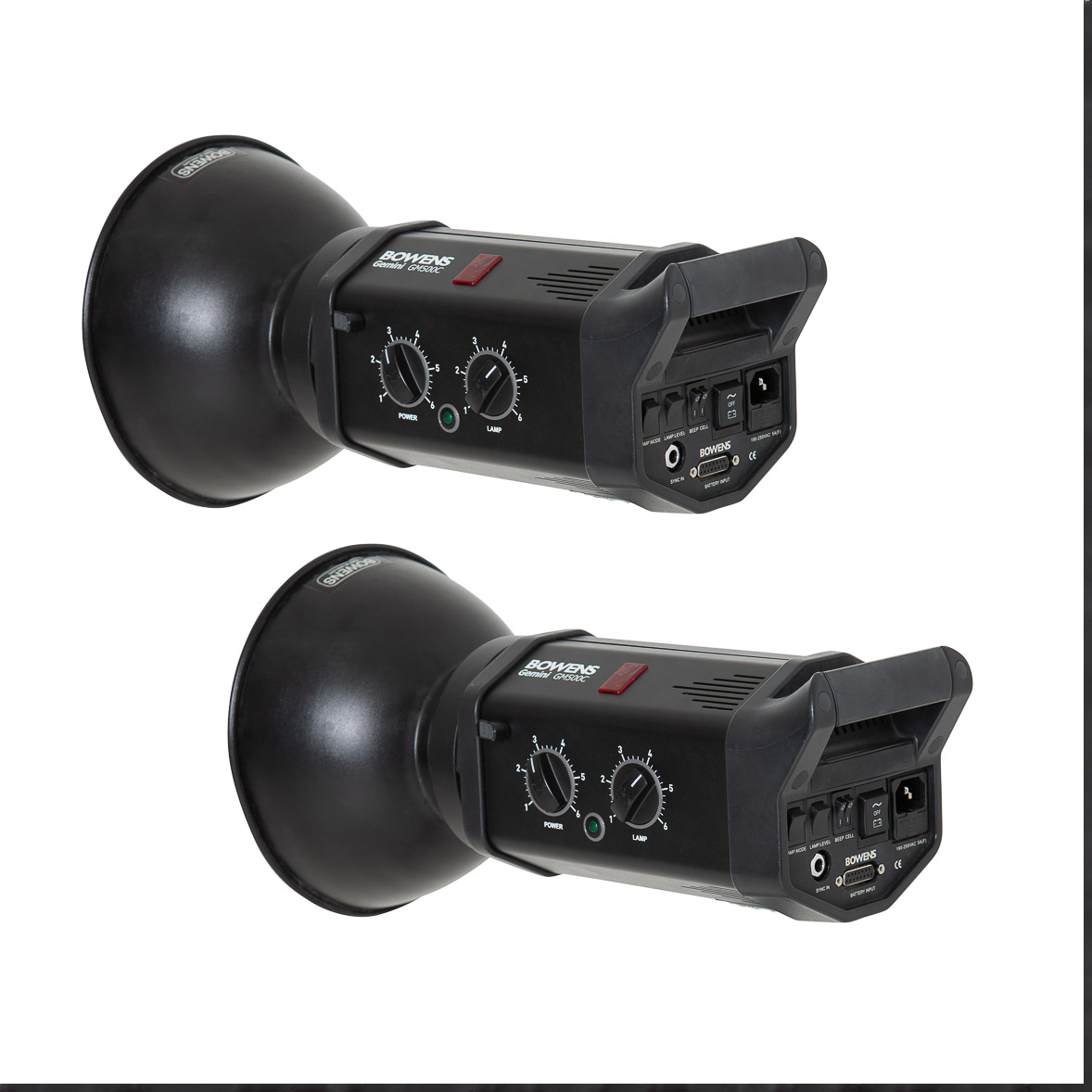 2x  bowens gemini gm500c monolights