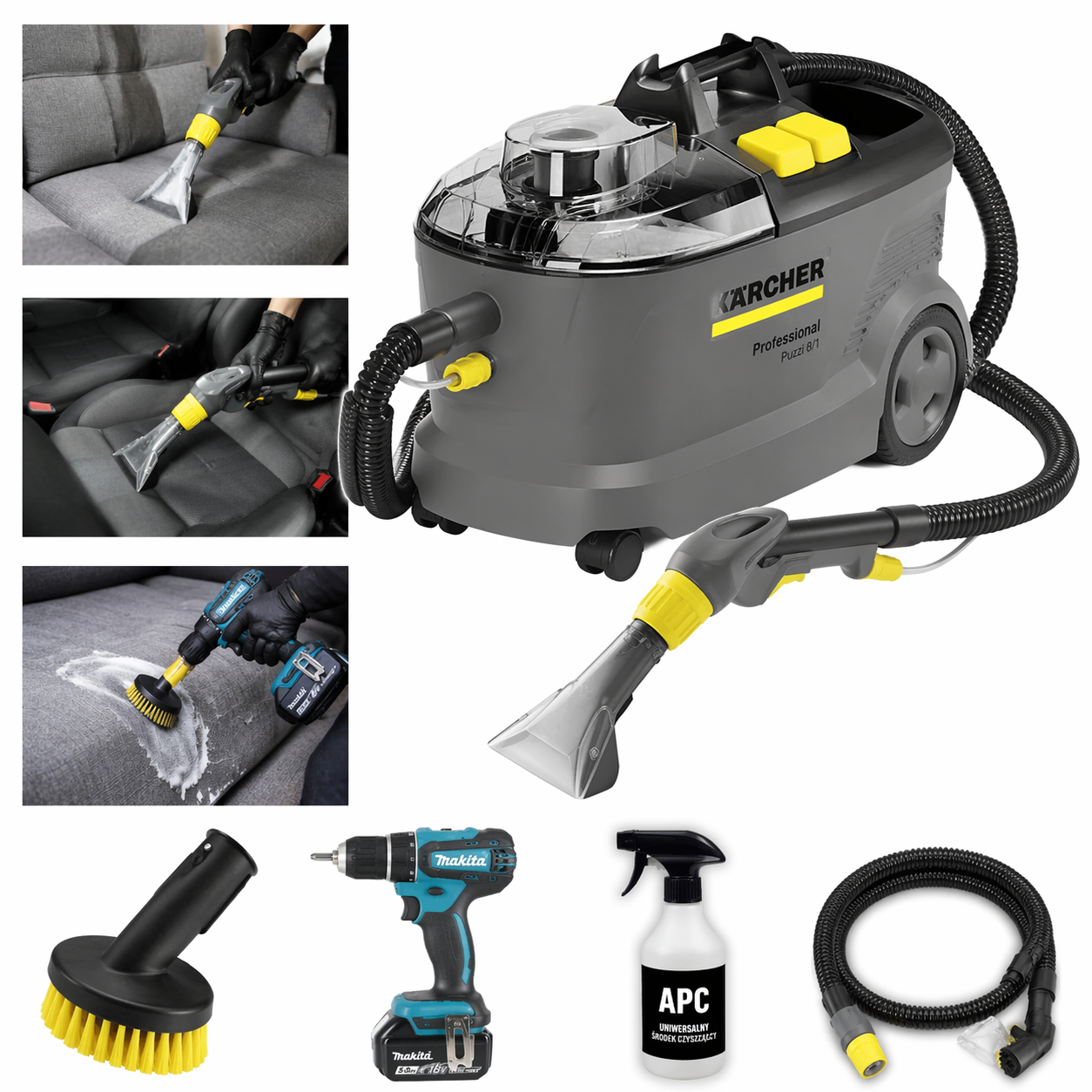 Kärcher puzzi 8/1 – profesjonell tepperens og møbelrens