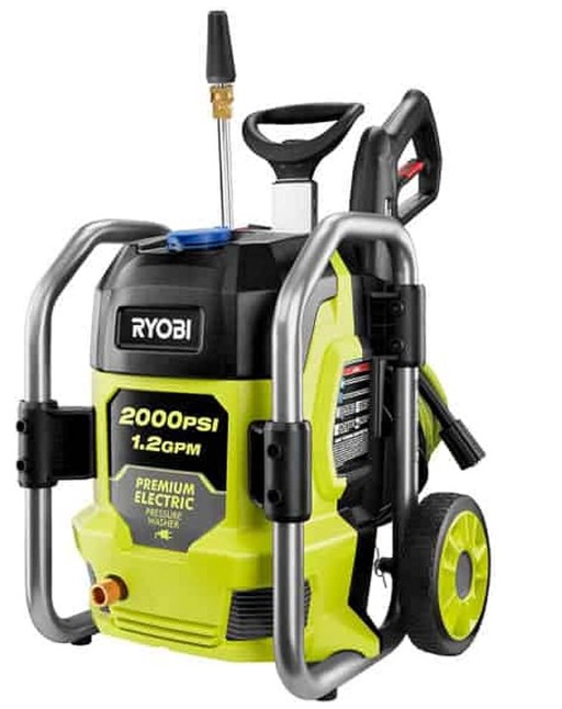 High-powered pressure washer
