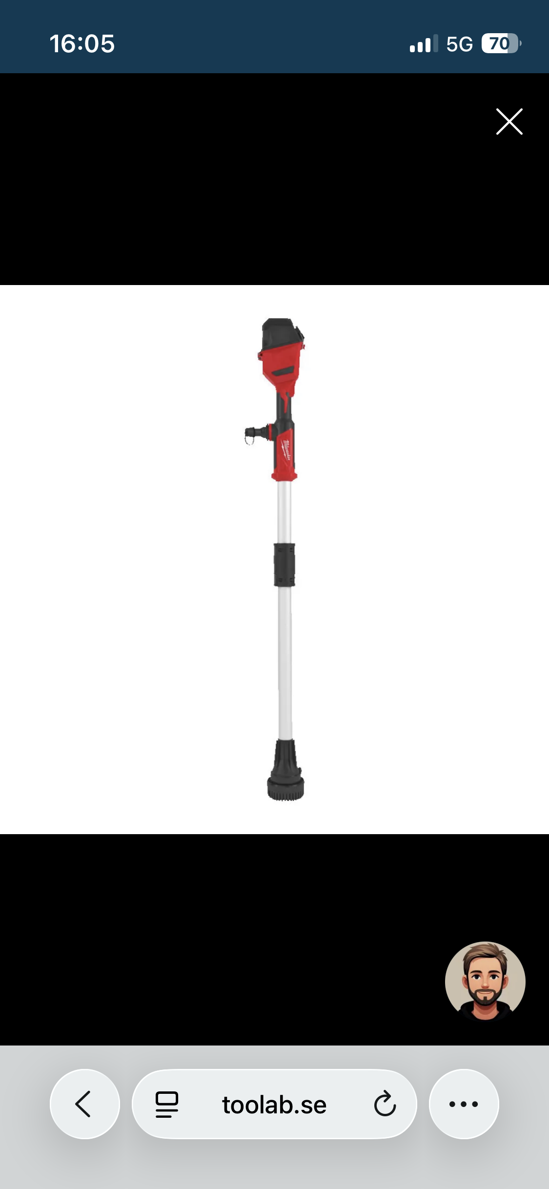 Milwaukee m18 hydropass/dränkpump 18v rörpump
