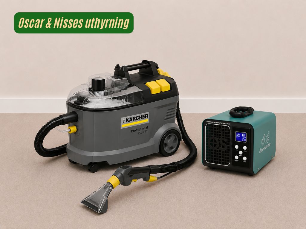 Luktsaneringspaket (textiltvätt + ozongenerator ✨)