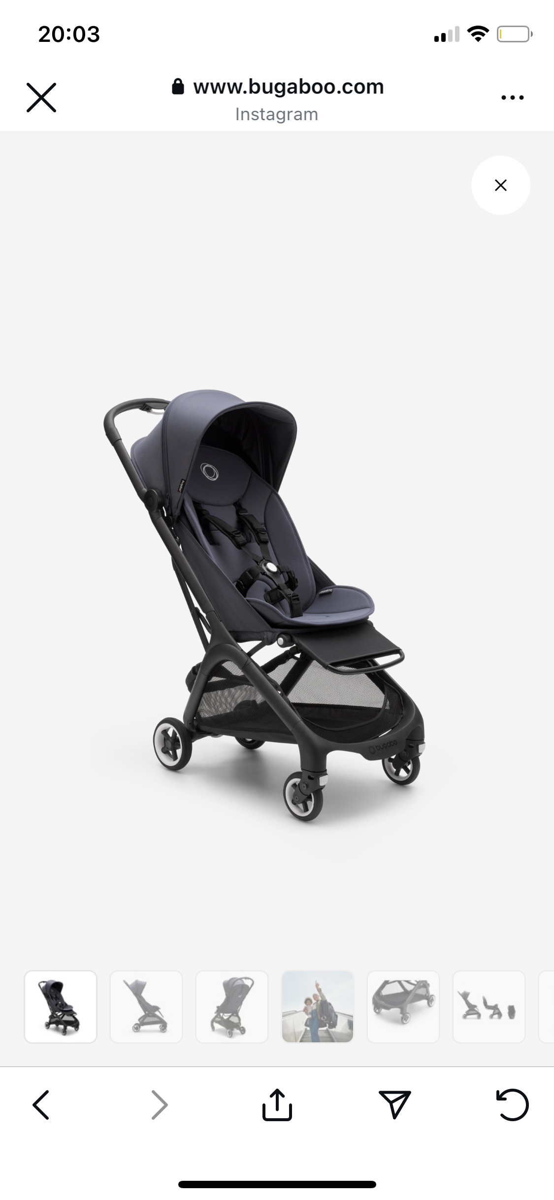 Bugaboo butterfly m bumper bar