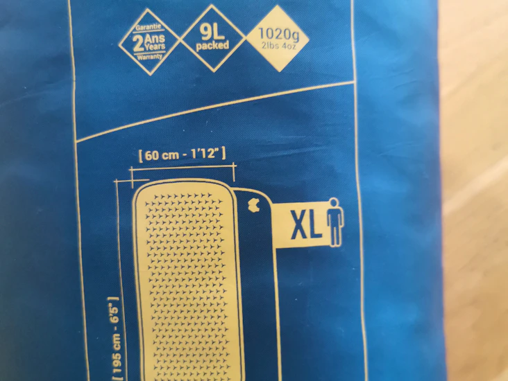 Xl liggunderlag för lång person