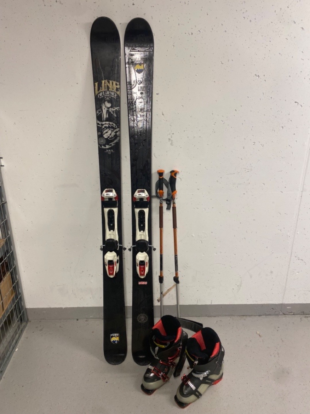 Alpintski 177cm , staver og støvler 40/41