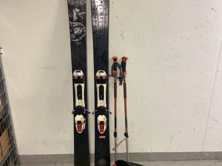 Alpintski 177cm , staver og støvler 40/41