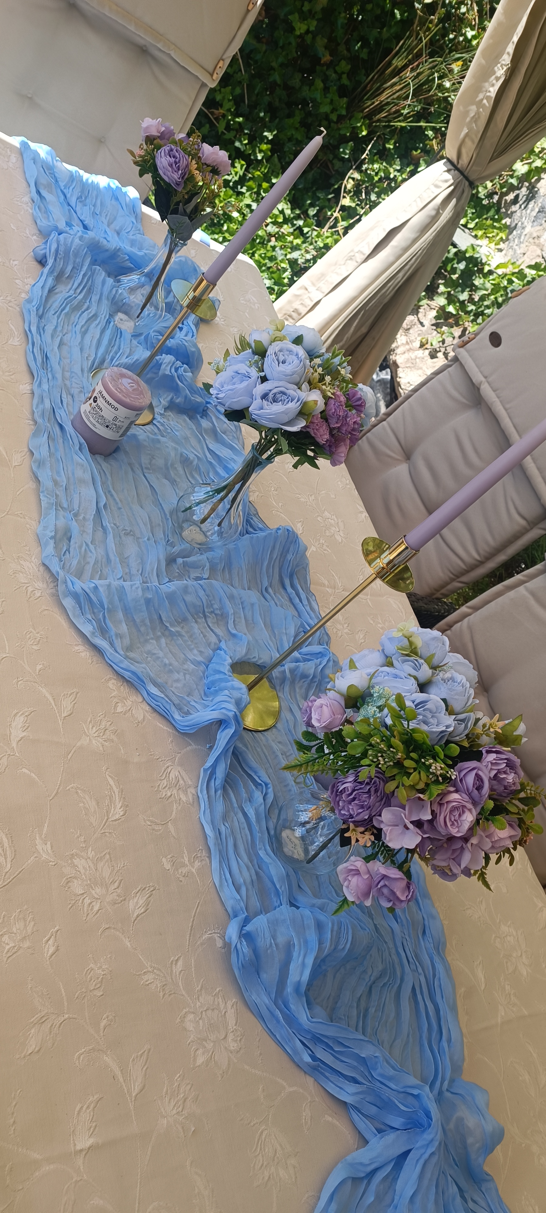 Konstgjorda blommor - blå