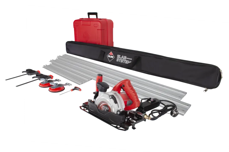 Rubi tc-125 skinnekappsag – komplett sett med skinner