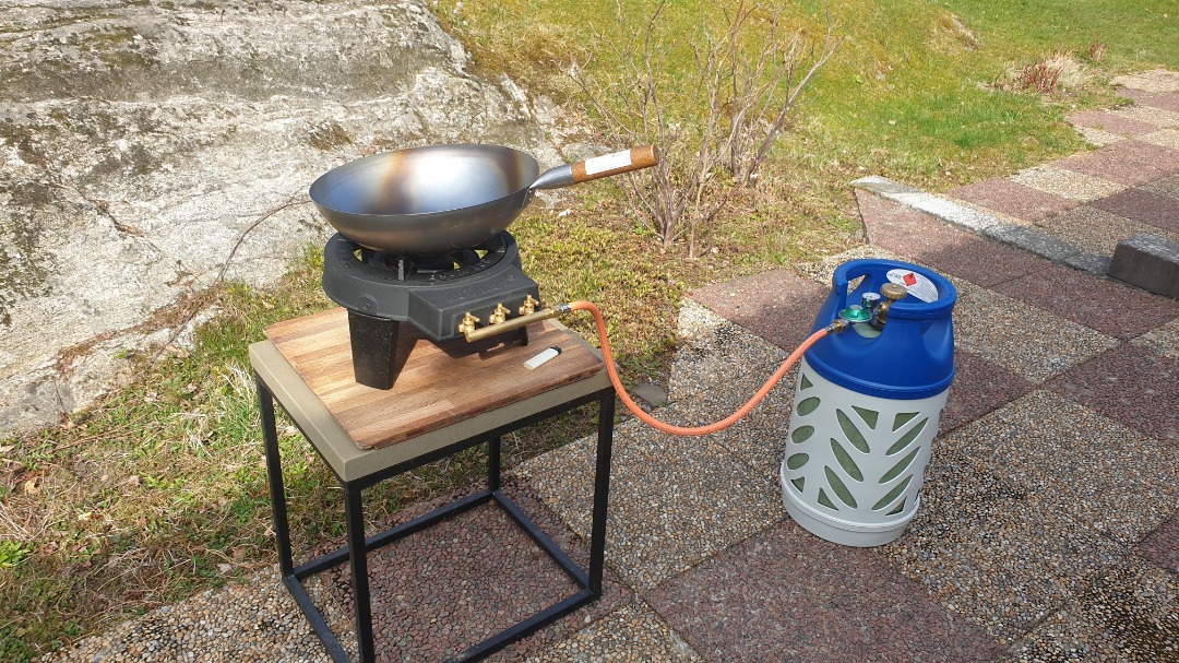 Hot wok gasolbrännare