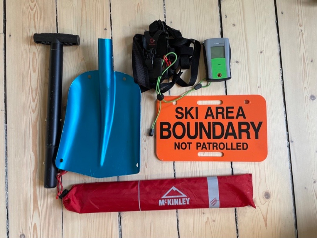 Lavinutrustning: transceiver, sond & spade