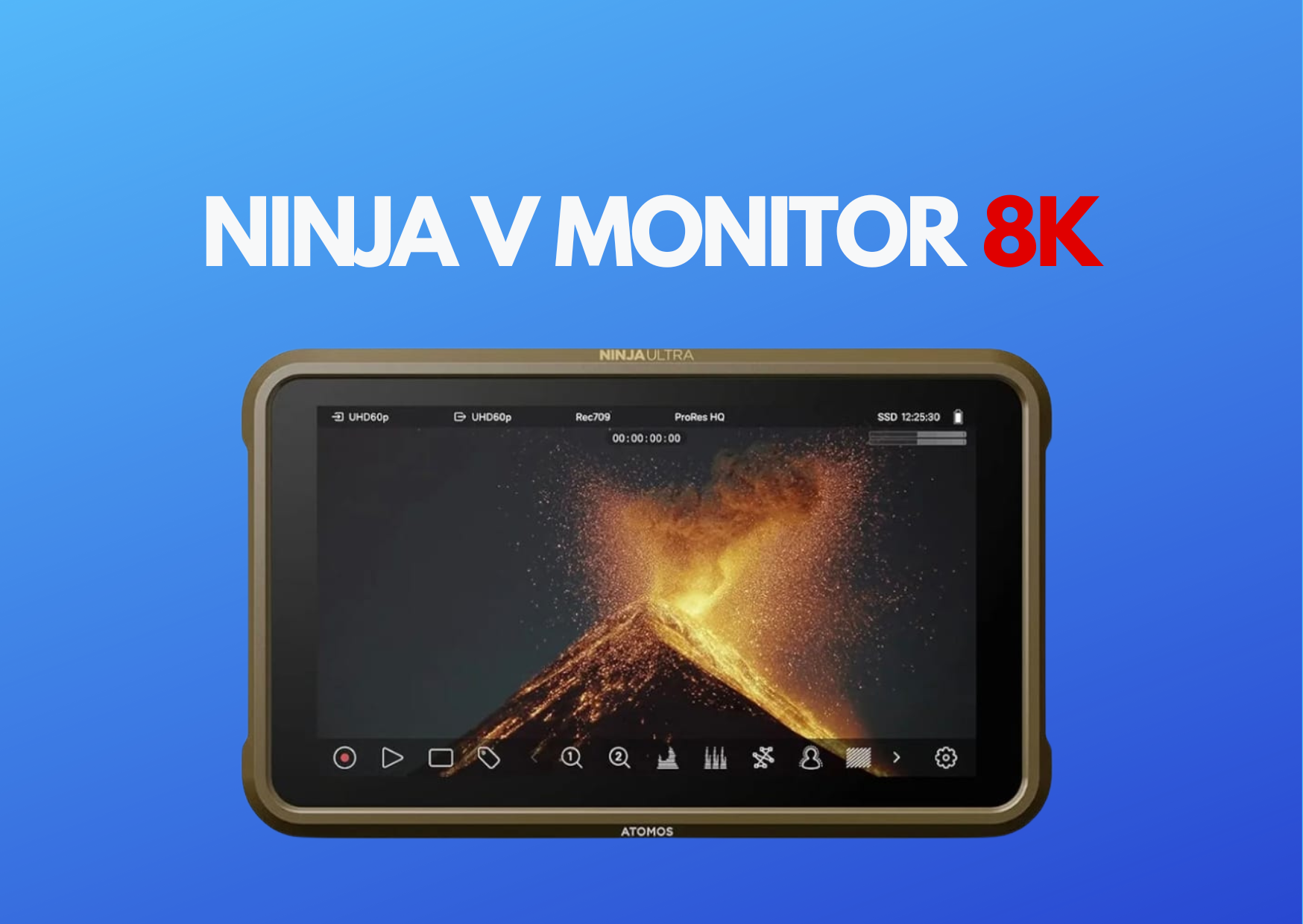Atomos ninja v ultra 8k monitor