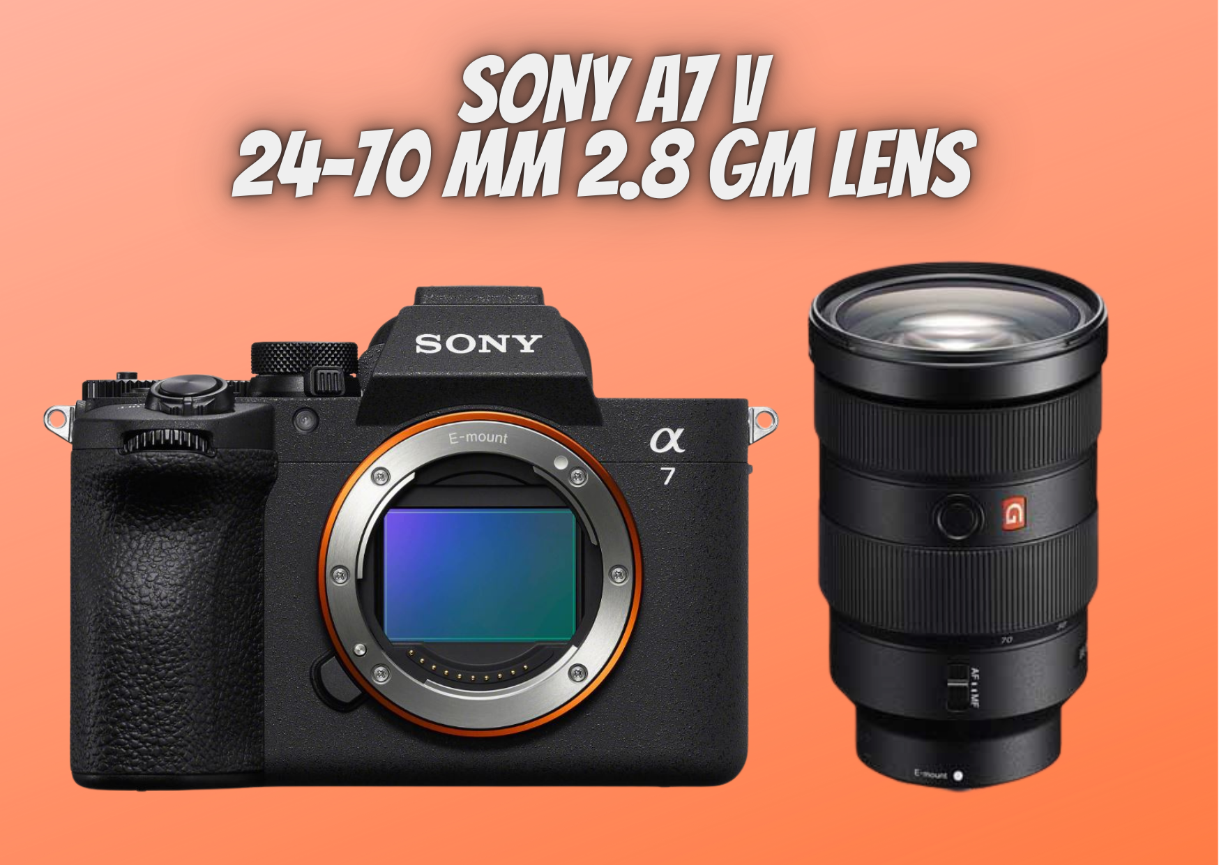 Sony a7 v + 24-70mm 2.8 lens, new sony a7 5