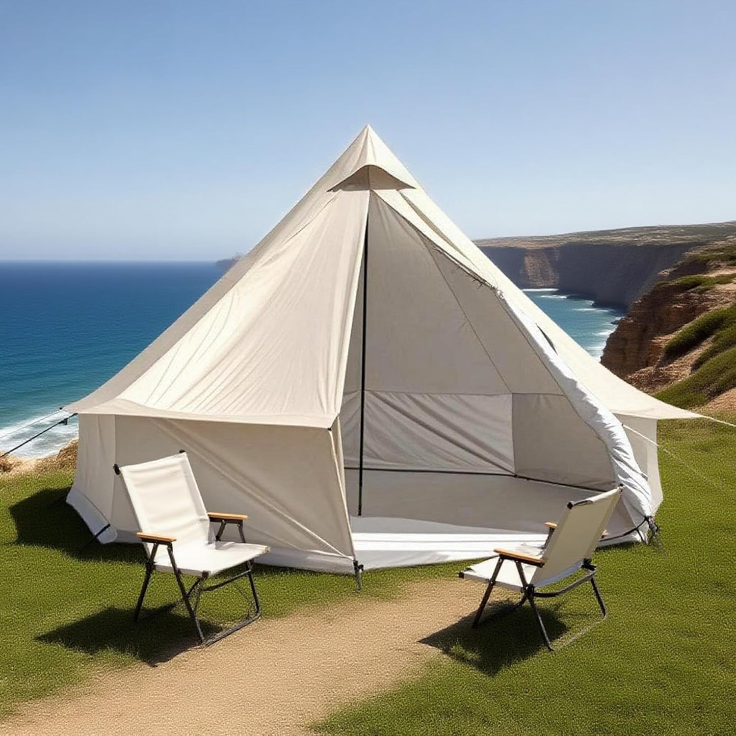 Glampingtelt for 2–4 personer