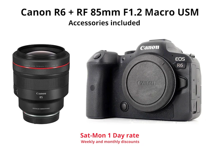 Canon r6 + rf 85mm f1.2