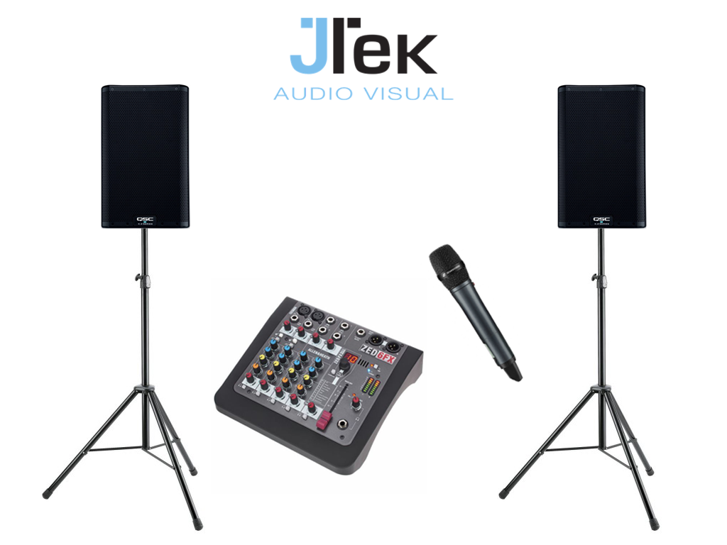 Small speech/ music pa system - bluetooth, wireless microphone