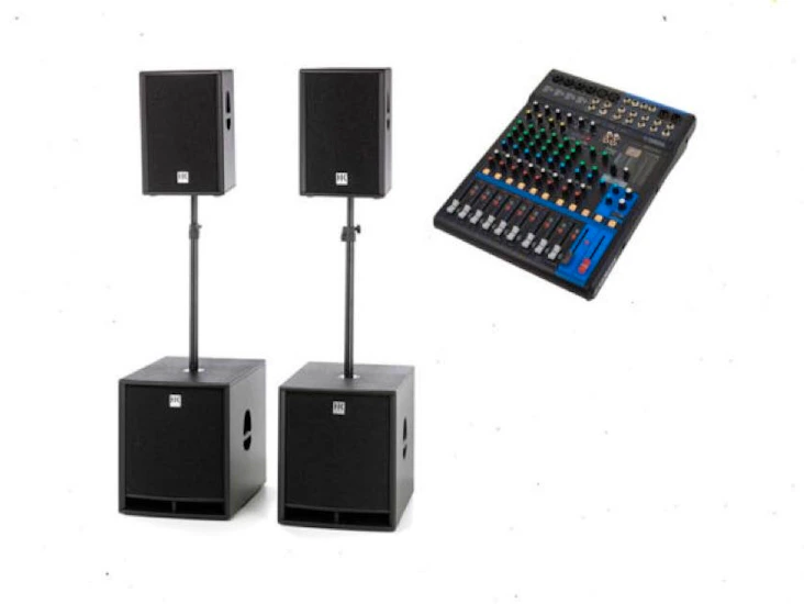 Pa/ljudsystem för 120 pers