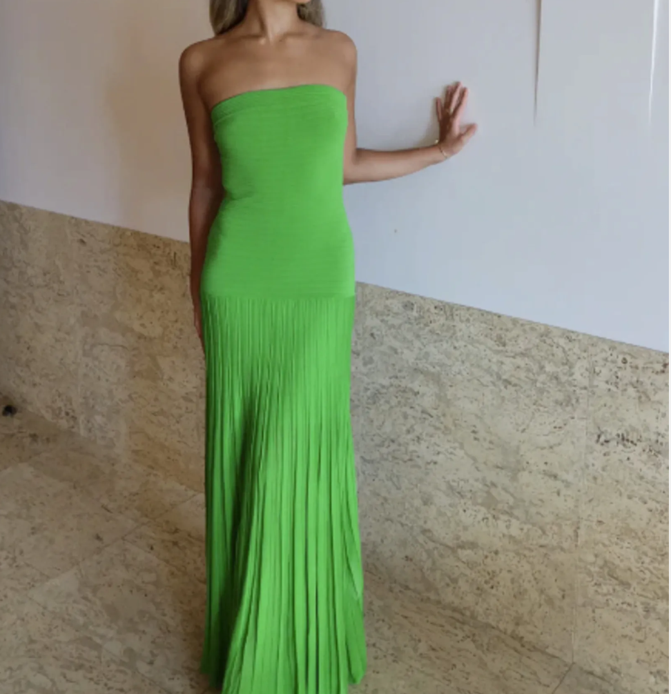  cos pleated knitted dress