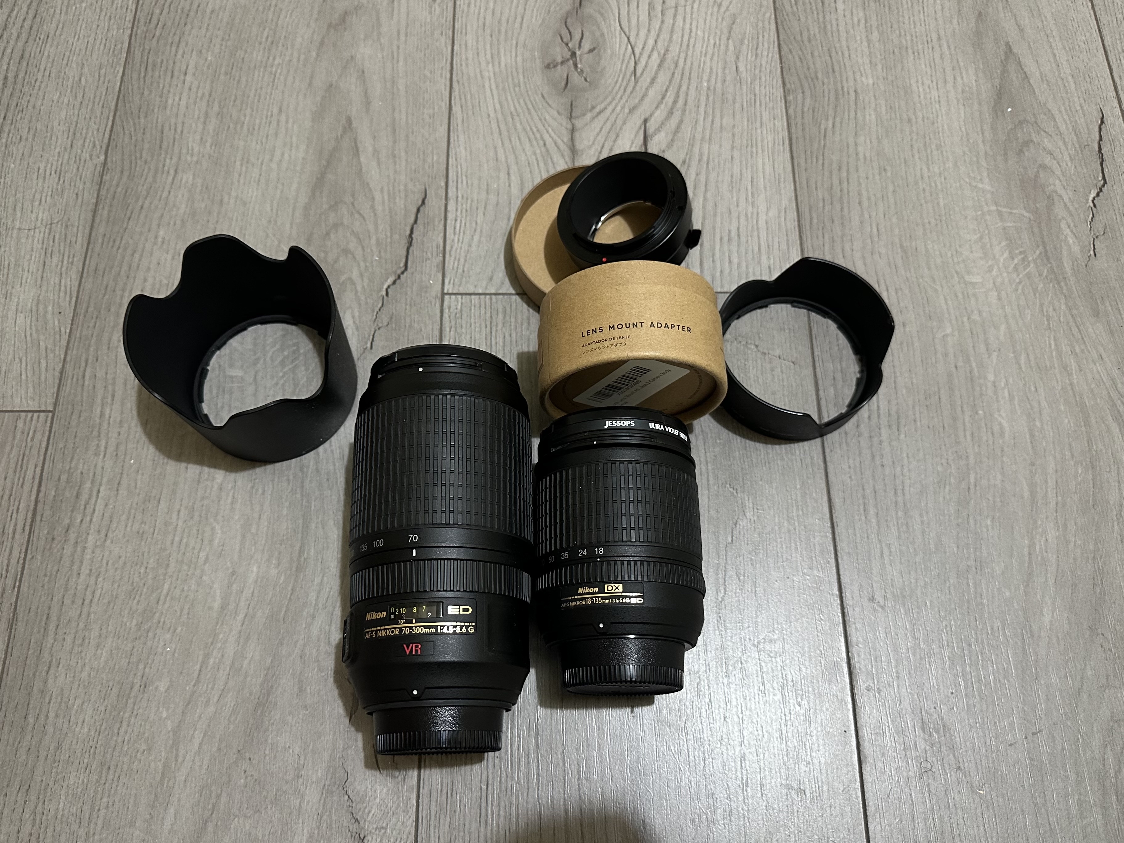 Nikon lens and mount adaptor bundle