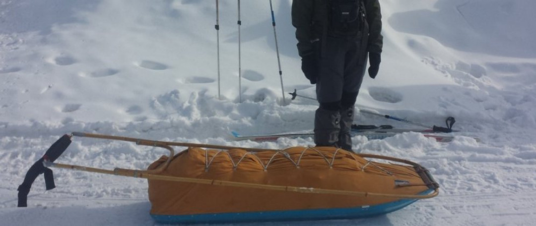 Fjällpulka till utrustning (eller barn)