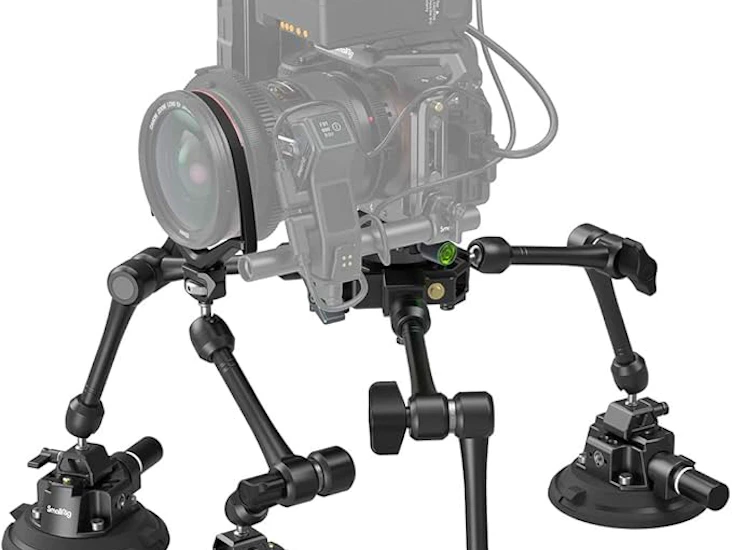 Smallrig sc-15k 4-arm powerful suction cup camera car mount kit.