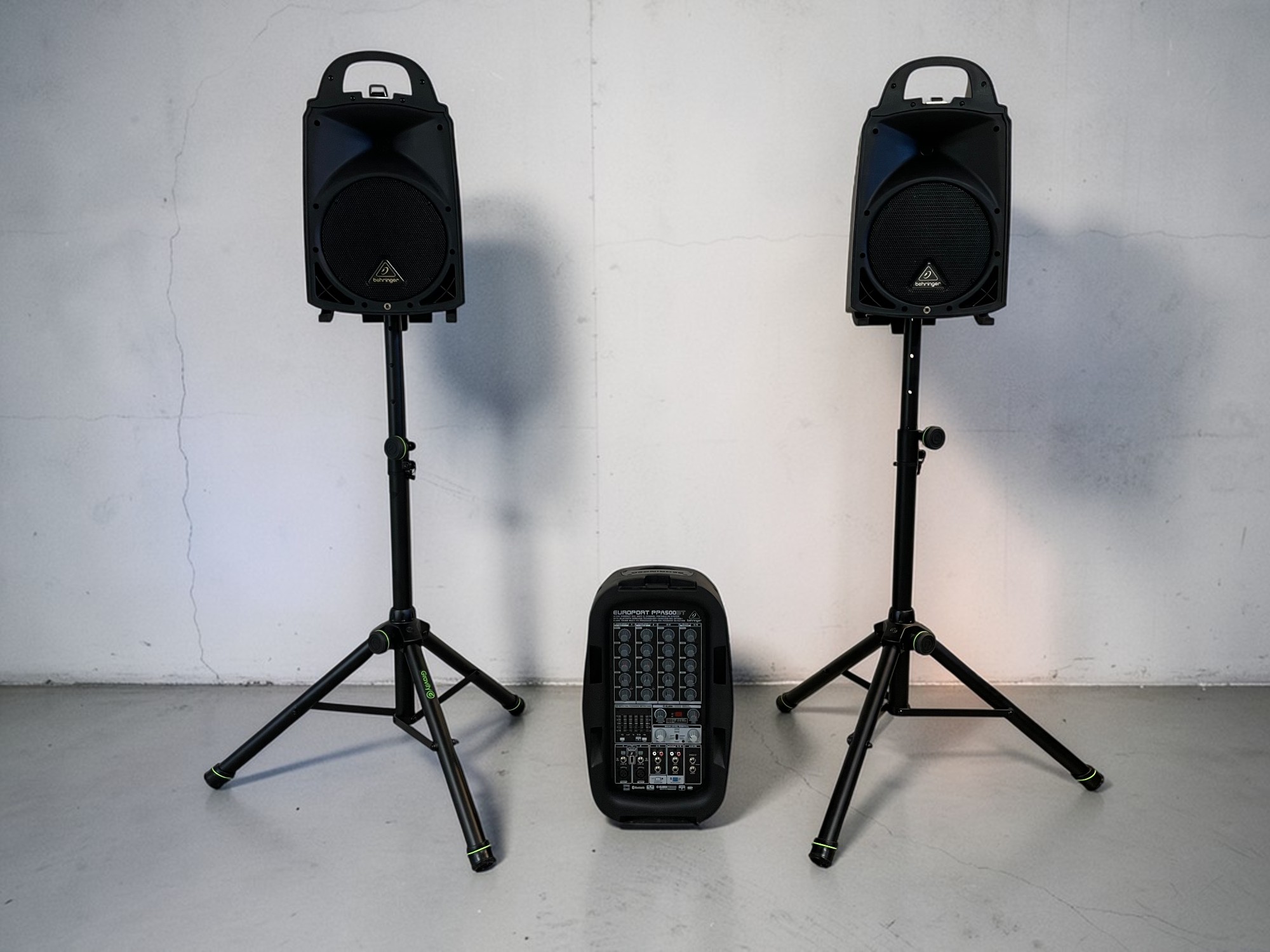 500w portabelt pa system - partyhögtalare