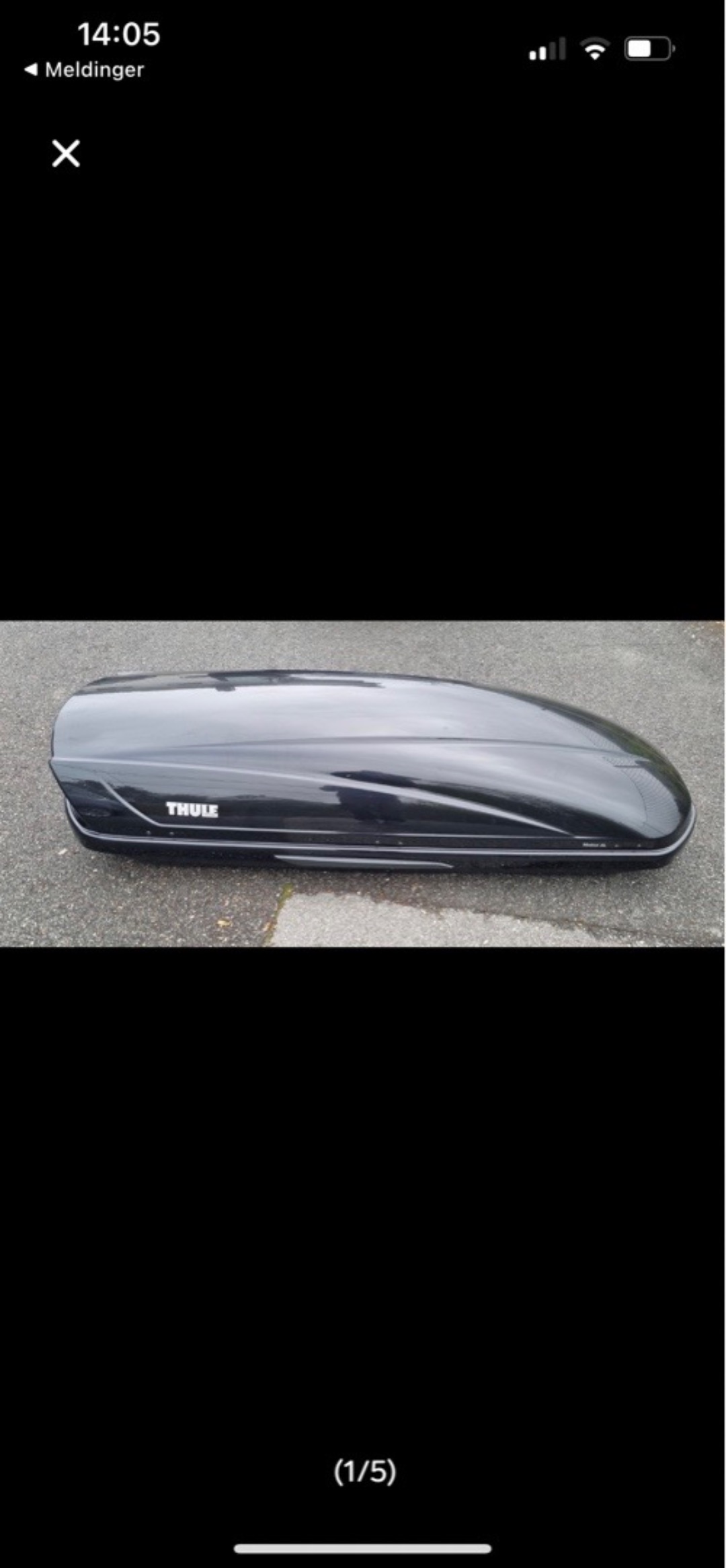 Thule xl takboks med eller uten stativ 