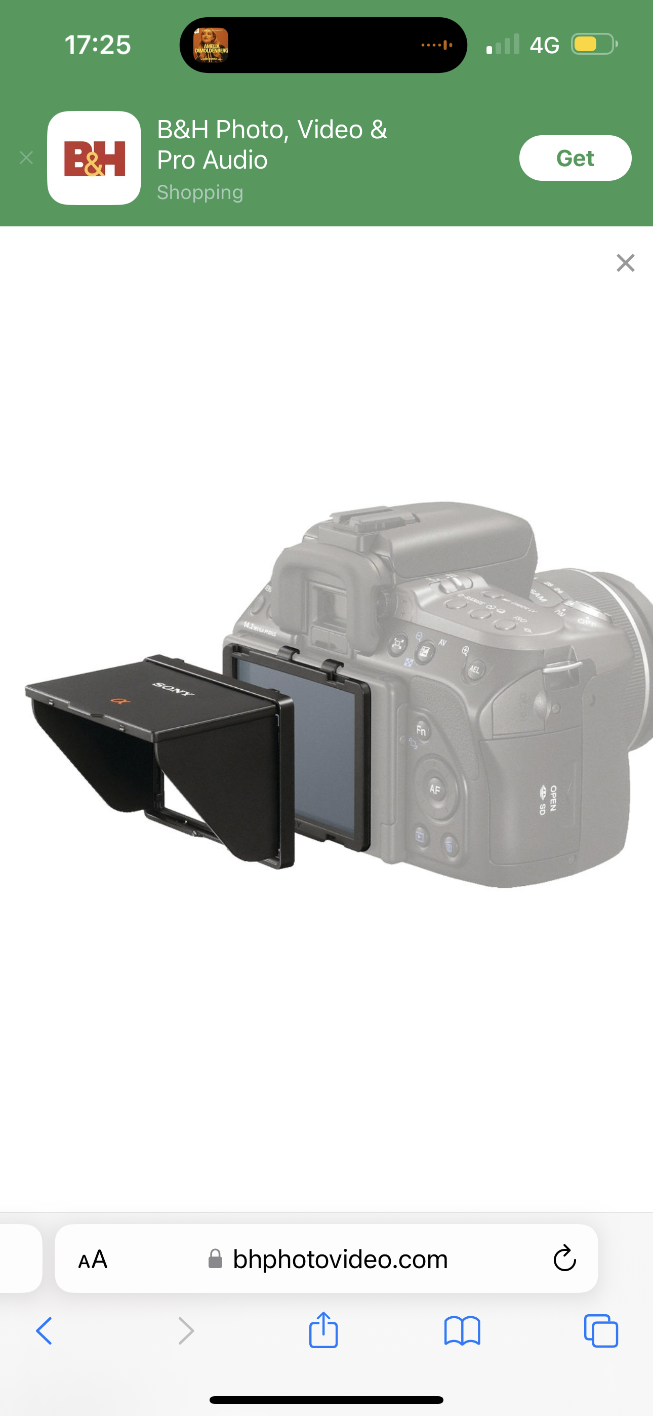 Sony camera hood sh - l2am