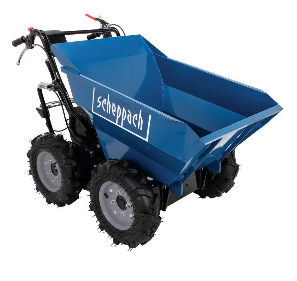 Motorisert trillebår / minidumper 4x4 – scheppach dp3000 (300 kg)