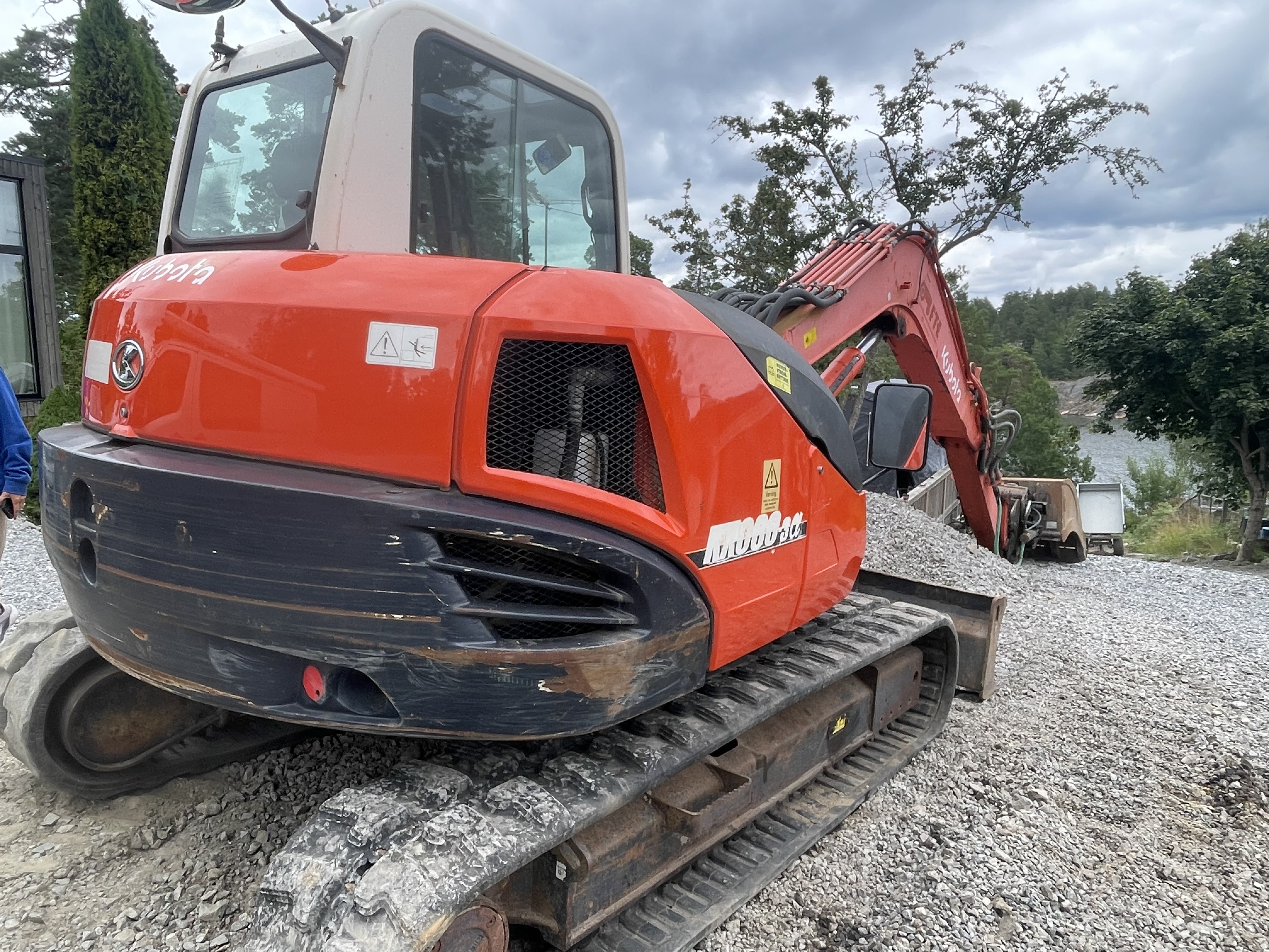 Kubota kx080-3α med rototilt 