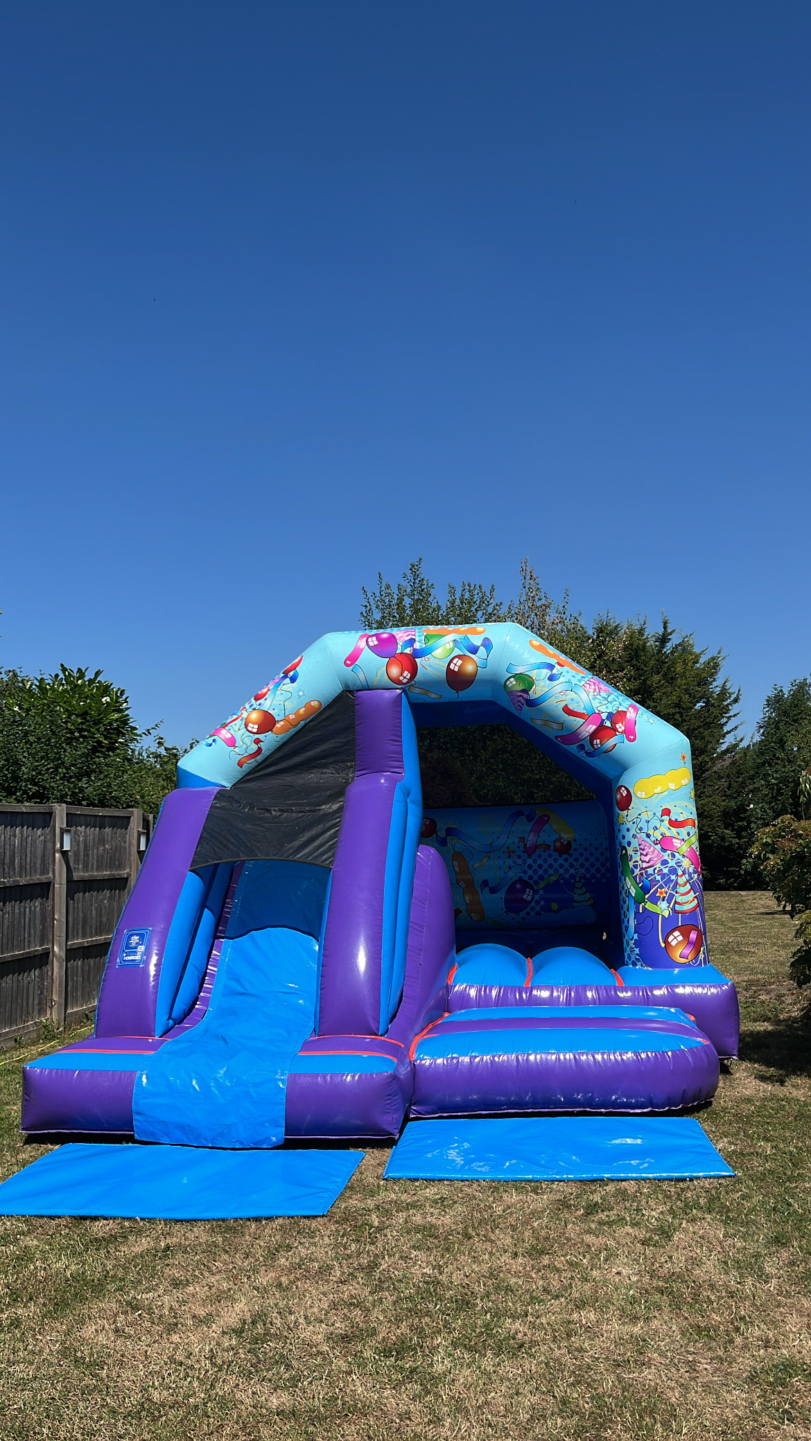 Bouncy castle with slide