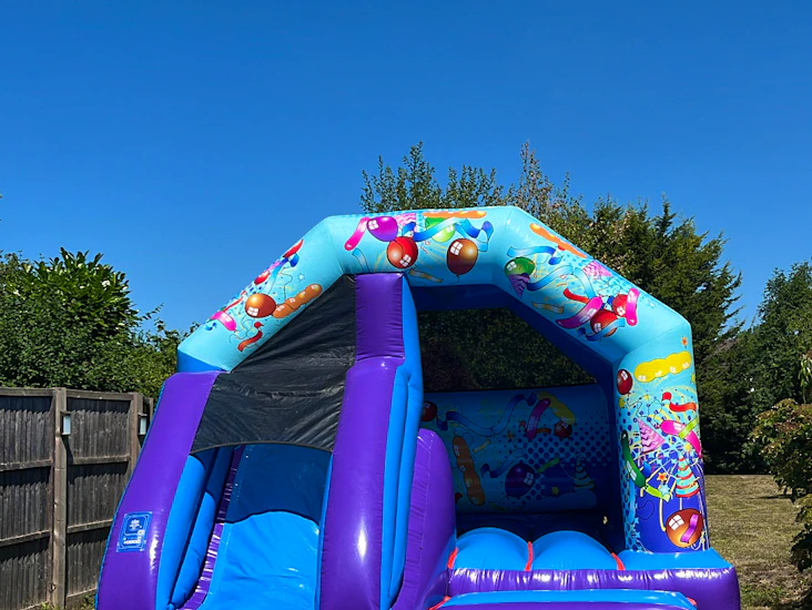 Bouncy castle with slide