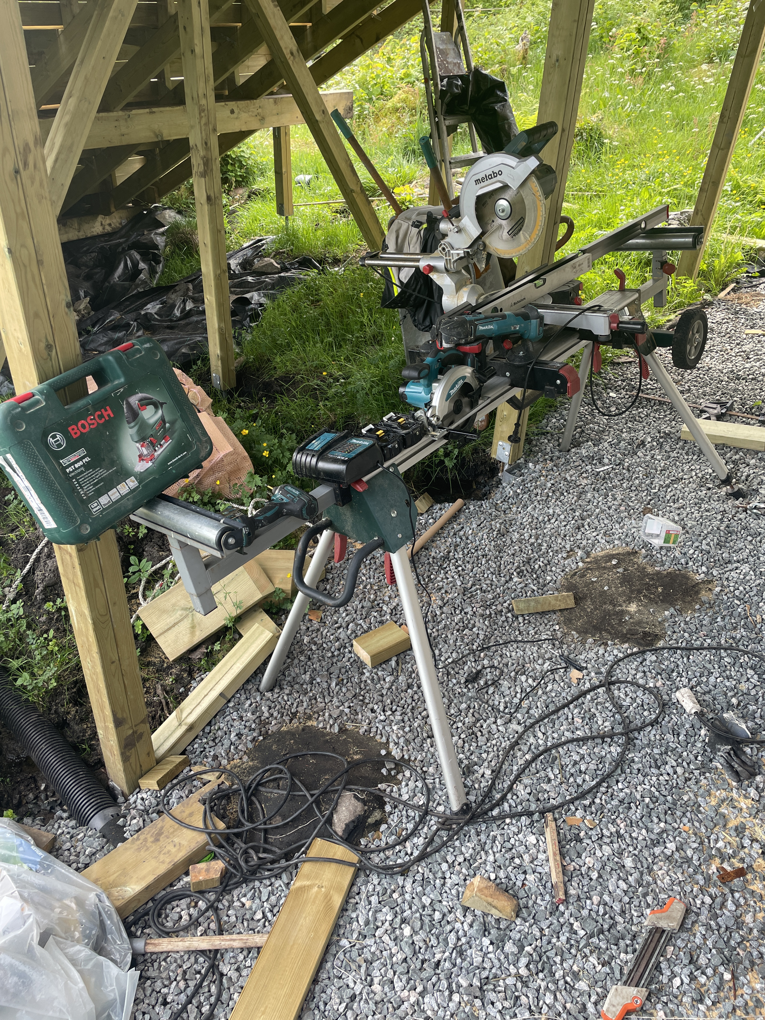 Komplett snekkepakke – kappsag, skrumaskin, stikksag, multikutter m.m.