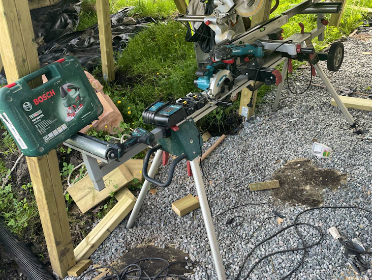 Komplett snekkepakke – kappsag, skrumaskin, stikksag, multikutter m.m.