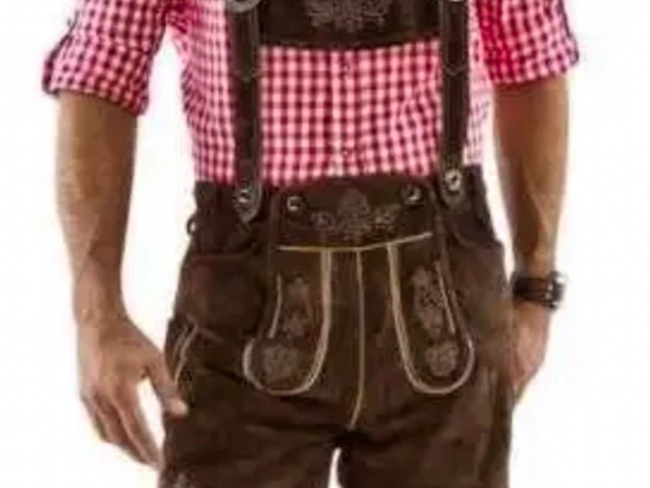 Lederhosen stl l (52) äkta mockaskinn oktoberfest
