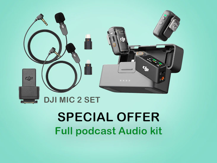 Dji mic 2 set full podcast kit