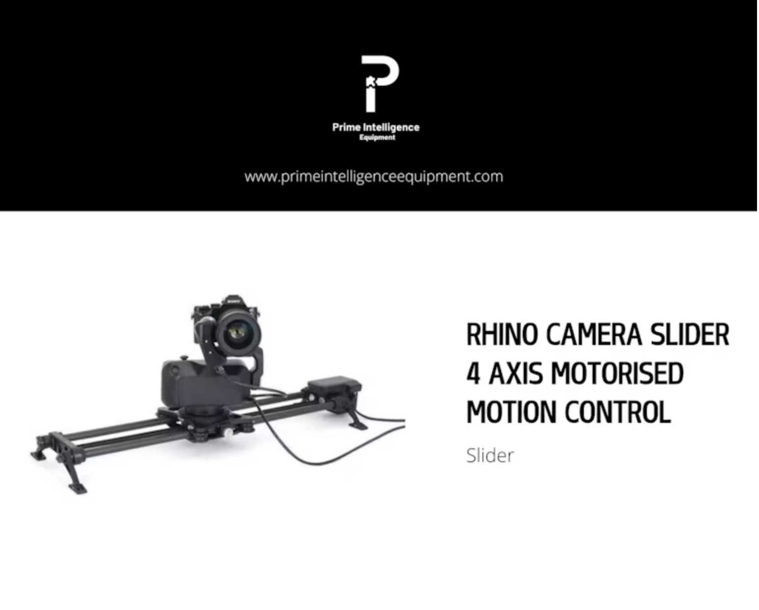 Rhino camera slider 4 axis motorised motion control  （ second ）