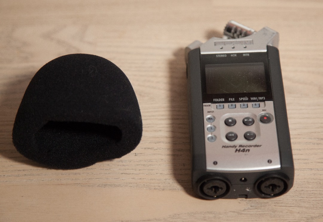 Zoom h4n - handy recorder / windshield