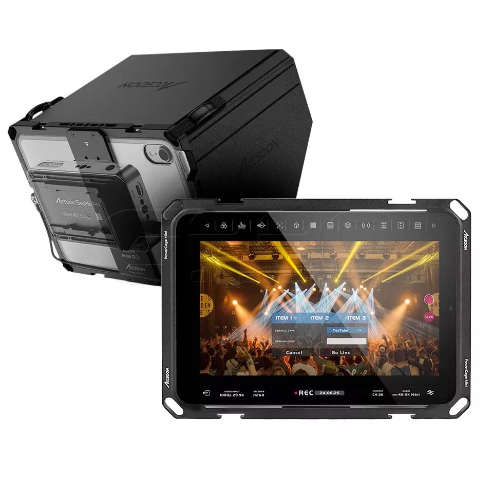 Ipad mini 6 (5g) with accsoon powercage and handles