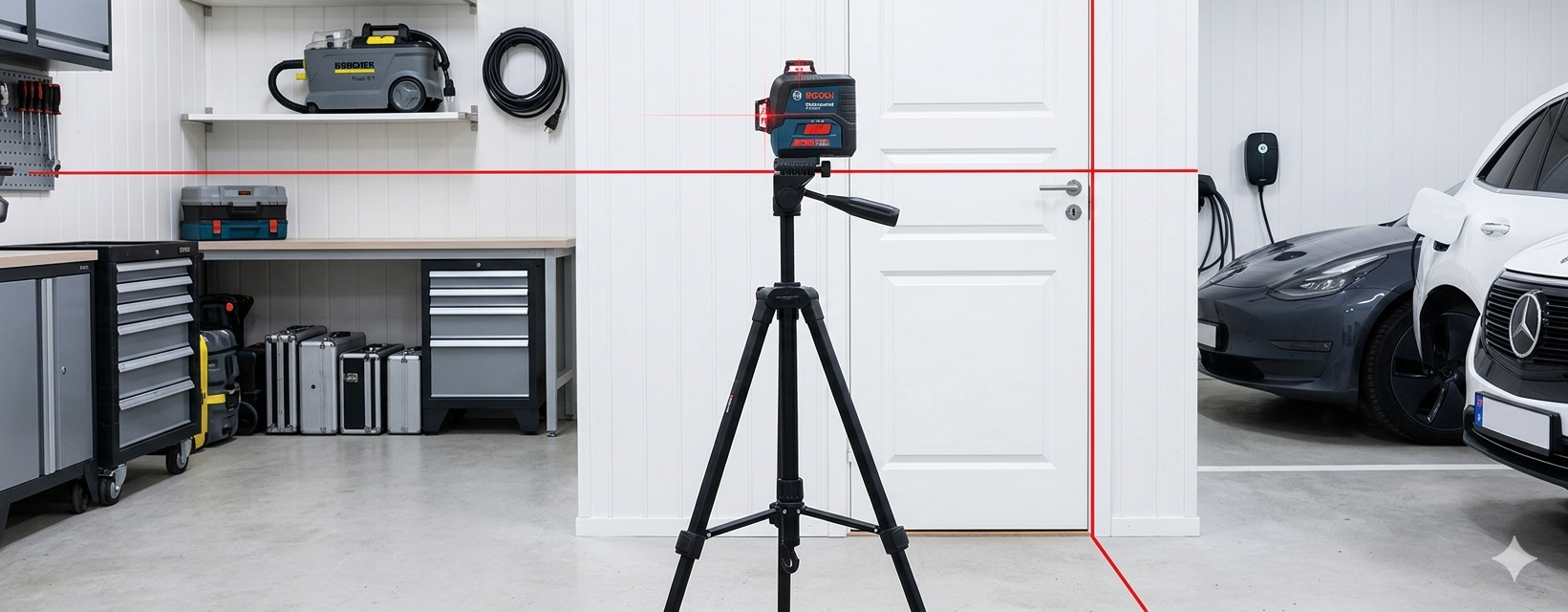 Bosch universallevel 2 lasersett med stativ – perfekt for oppussing!