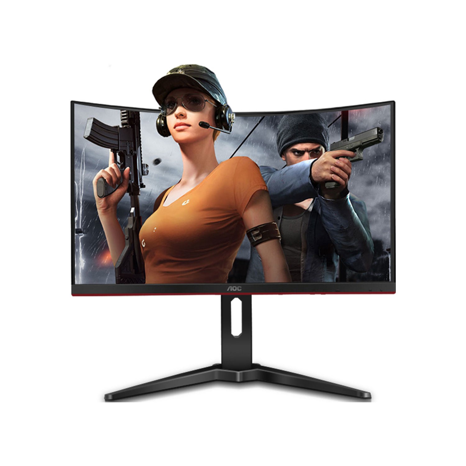 Aoc 24" curved gaming monitor 1080p 144hz c24g1