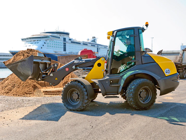 Hjullastare mecalac af 1050 6ton