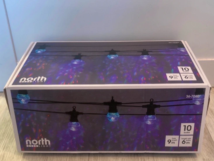 Ljusslinga med discolampor