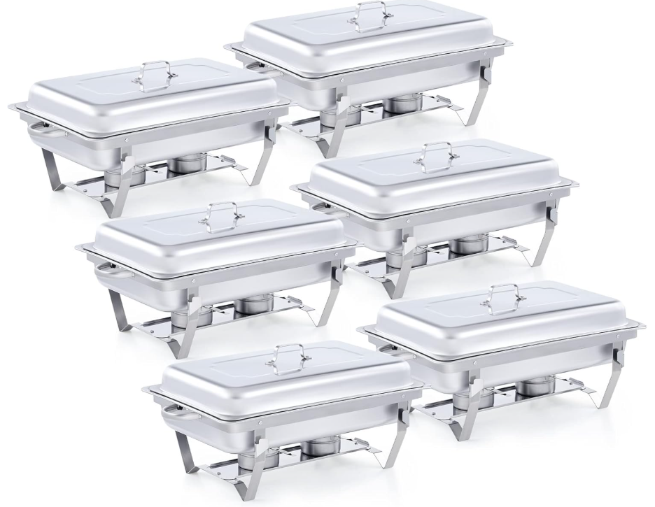 9l chaffing dishes set of 6