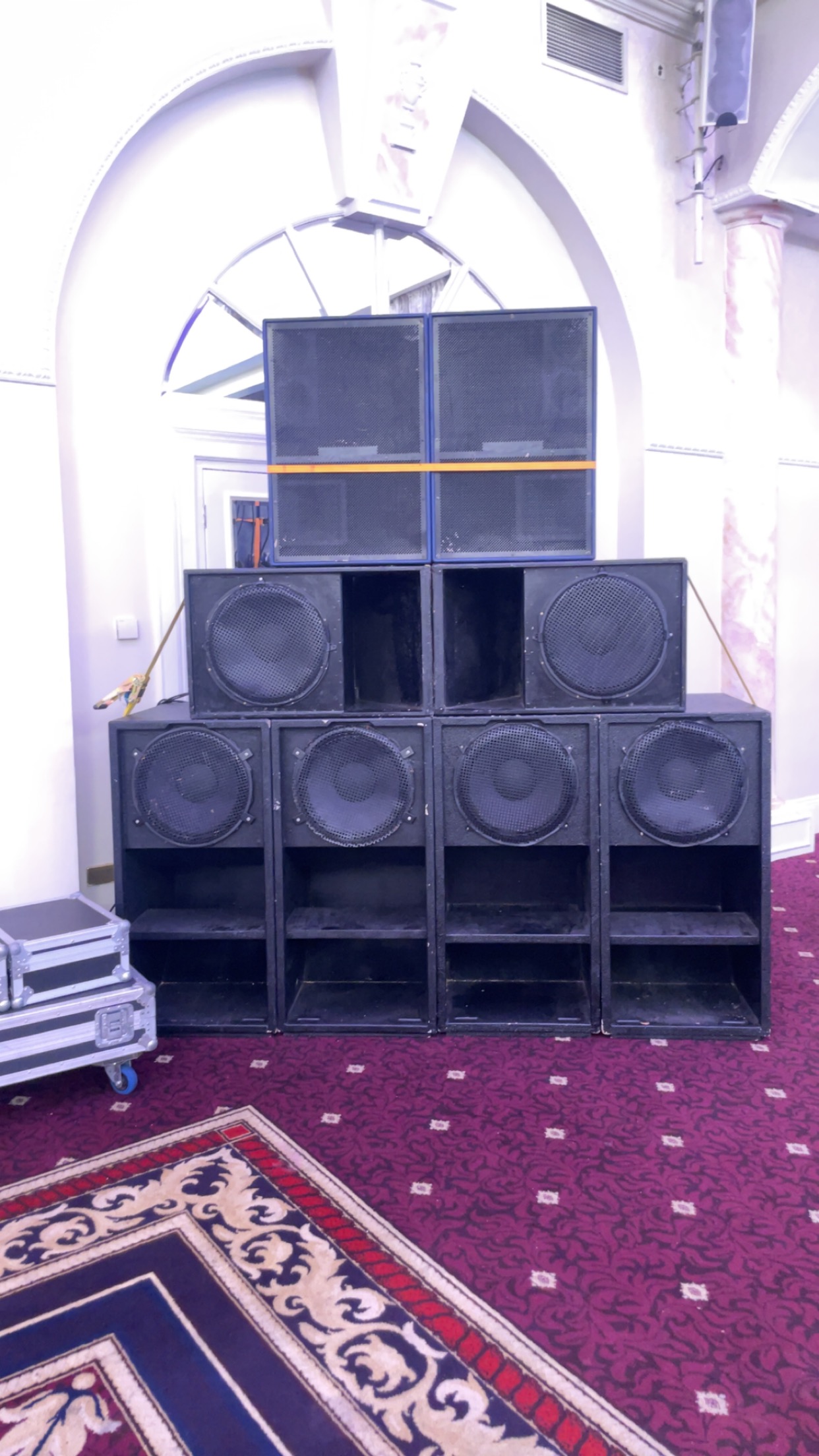 Passive sound system rig