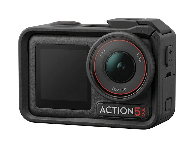 Dji osmo action 5 pro – 4k adventure kit (3 batteries + 1.5m stick)