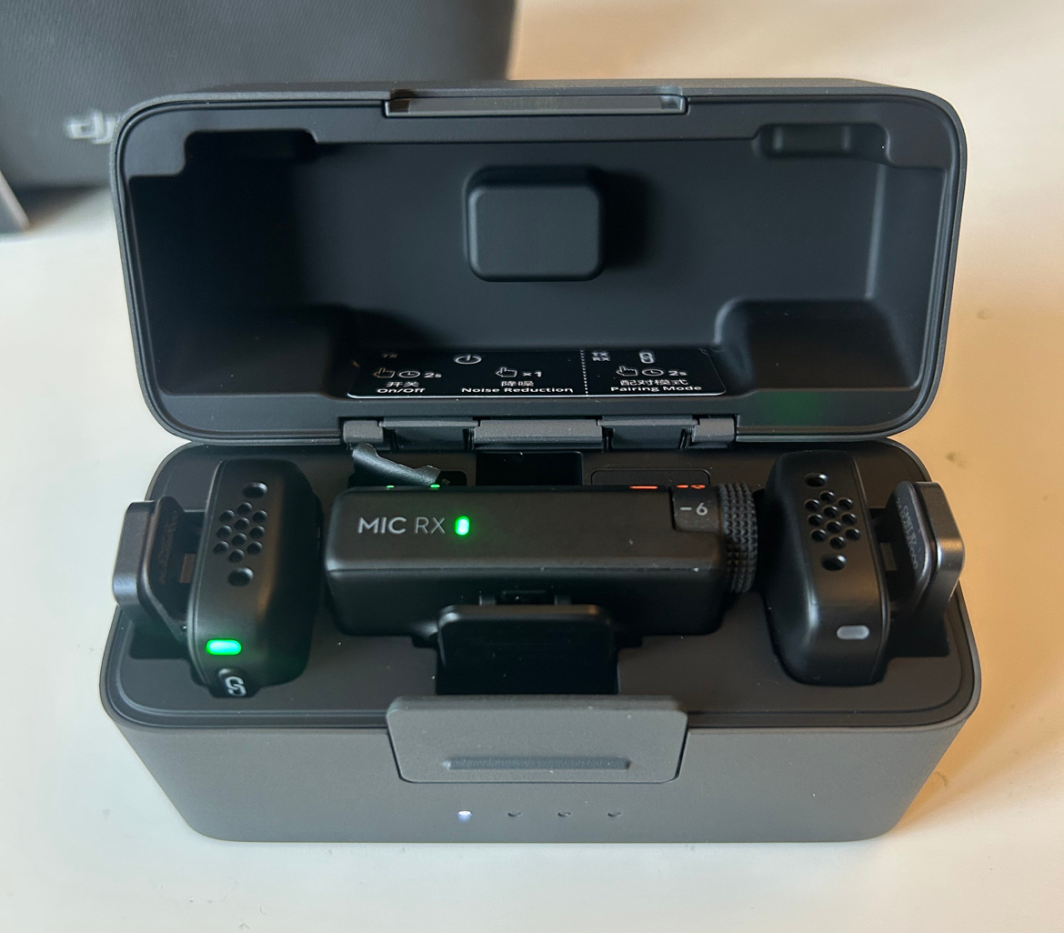 Dji mic mini 2tx + 1rx + charging case