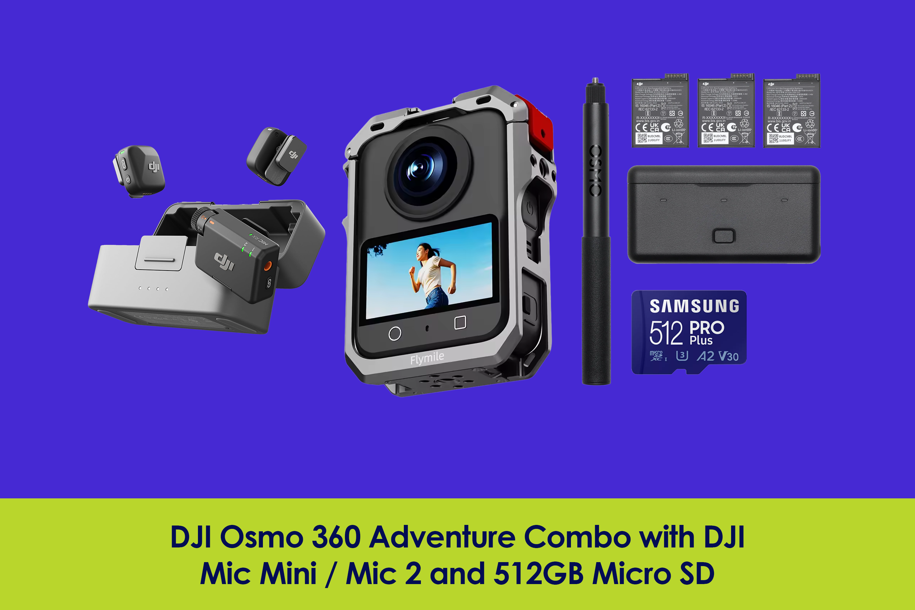 Dji osmo 360 adventure combo with dji mics (2tx+1rx)