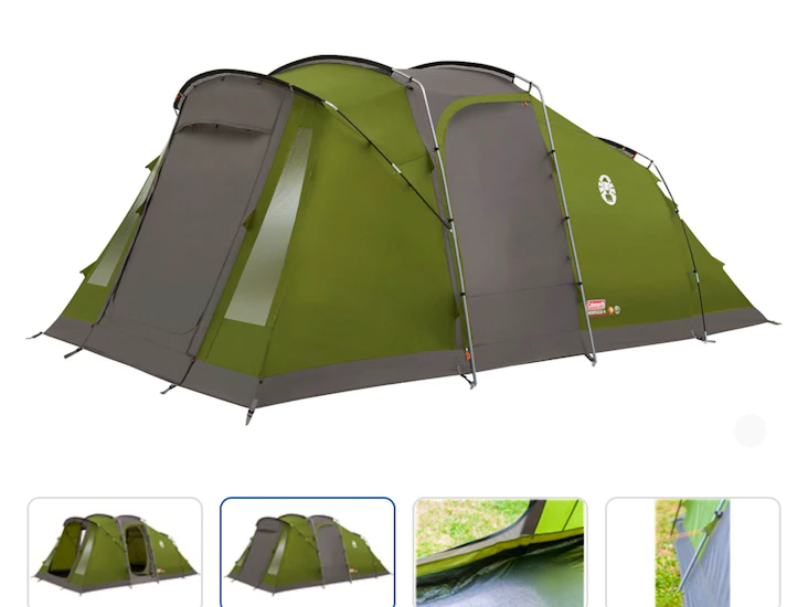 Stort familietelt med to soverom og allrom